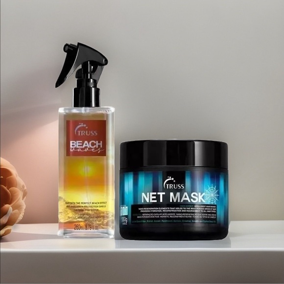 BUNDLE TRUSS Professional Net Mask Hair Repair + Beach Waves Styling Spray - Picture 1 of 16